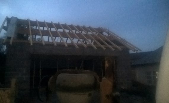 charpente d'un garage